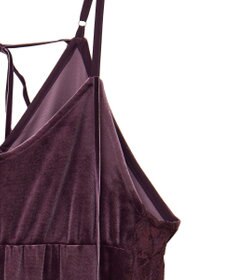 CRAFT STANDARD BOUTIQUE ベロアレース付きキャミワンピース