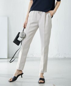 ICB L 【新色追加・洗える】 FluidBackSatin ドロストパンツ