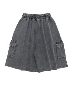 WEGO 【ウエストゴム】スウェットカーゴハーフパンツ