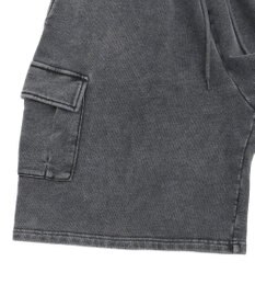 WEGO 【ウエストゴム】スウェットカーゴハーフパンツ