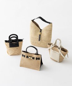 23区 【先行予約】VIOLAd'ORO アバカ レザーポケット 2WAY トートバッグ