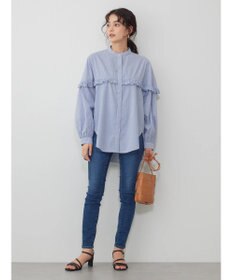 AMERICAN HOLIC フリルバンドカラーシャツ