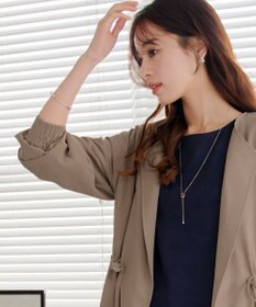 Tiaclasse 【洗える】タックヨーク着流しパフスリ－ブコート