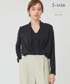 BEIGE， 【S-size】OLIVE / ロングスリーブブラウス