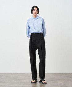 ATON KYOTO TSURIZOME LINEN | タックテーパードパンツ