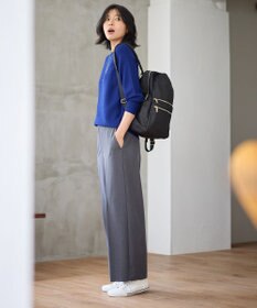 ANY L 【洗濯機可/6色展開】ラウンドネックガーターニット