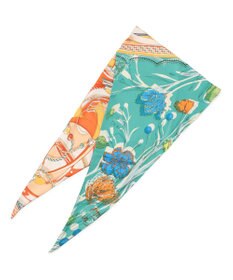 23区 manipuri コラージュブルーム/ダングルベルト ダイヤ シルク スカーフ