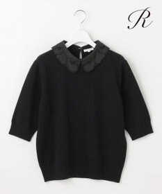 23区 S 【R(アール)】マイクロンメリノウール レース襟 ニット