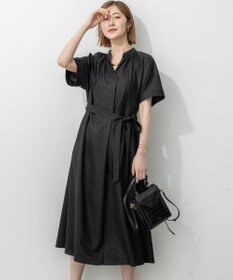 23区 L 【洗える】トリアセスラブストレッチ ワンピース