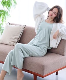 BRADELIS New York 【モアナモリーズ】森みなのオーガニックコットン混エアリーロングパンツ26