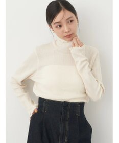 earth music&ecology コットンシアータートルネックプルオーバー