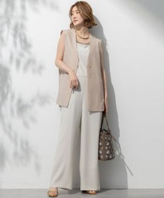 23区 【洗える】トリアセスラブストレッチ ジレ