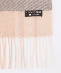 23区 カシミヤ チェック柄 ストール