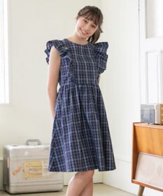 組曲 KIDS 【150-160㎝】チェック ワンピース