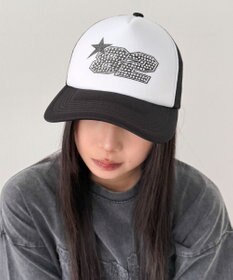 WEGO ナンバリングラインストーンメッシュキャップ