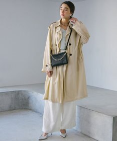 TOPKAPI 【TREASURE TOPKAPI】スムース レザー チェーン付き スワローマチ ミニ ショルダー バッグ