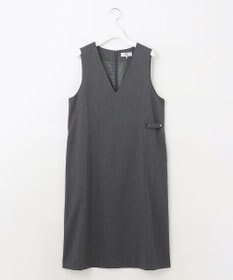 J.PRESS LADIES L 【洗える】LANATEC シャークスキン&ヘリンボーン ジャンパースカート