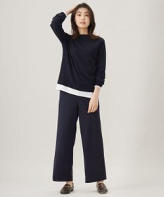 J.PRESS LADIES 【WEB限定カラーあり】T/Rアルガンシルク ワイド パンツ