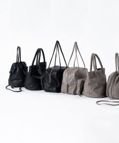 FOLNA RD ソフトレザーフロントポケットボストンバッグ