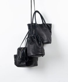 FOLNA RD ソフトレザーフロントポケットボストンバッグ