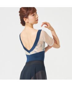 Chacott ハーフスリーブレオタード