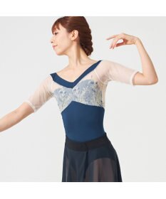 Chacott ハーフスリーブレオタード