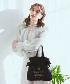 Maison de FLEUR ダブルリボン2Wayトートバッグ