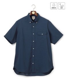 J.PRESS MEN 【KING SIZE】【遮熱 / 高通気性】ハケメパッチフラップ 半袖シャツ / B.D.