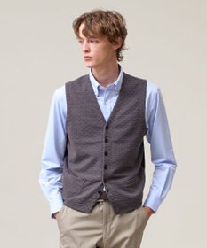 J.PRESS MEN 重ねて映える洗練レイヤード【ストレッチ / イージーケア】【FLEX YARN】ハイゲージ ニットベスト