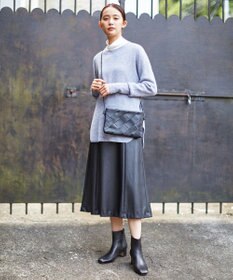 J.PRESS LADIES 【WEB限定・洗える】BARTOLOZZI ポリエステルレザーII スカート