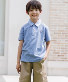 J.PRESS KIDS 【140-170cm】カノコ ライク 半袖ポロシャツ