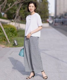 J.PRESS LADIES 【洗える】ロゴ Tシャツ