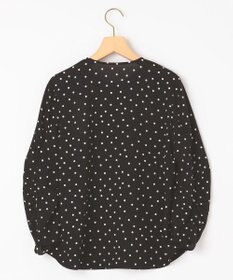 組曲 ドットジョーゼットプリント ブラウス