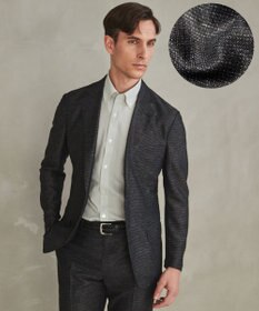 GOTAIRIKU 新素材セットアップ【通気性抜群/洗える/シワになりにくい】カラミプリントストレッチセットアップ ジャケット