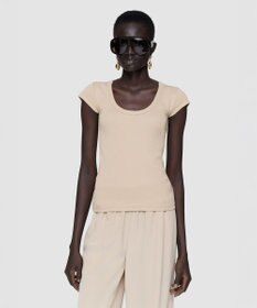 JOSEPH コットンリブ　トップ