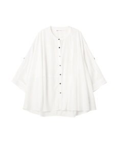 YECCA VECCA 2wayドロストスリーブバンドカラーシャツ