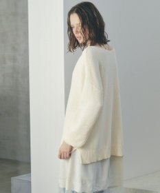 YECCA VECCA 2wayヘンリーネックルーズニット