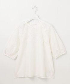 自由区 【カタログ掲載・洗える】エンブロイダリーローン ブラウス