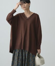 AMERICAN HOLIC バイパチＶネックロングニットプルオーバー
