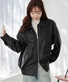 WEGO ヴィンテージライクPUフライトジャケット