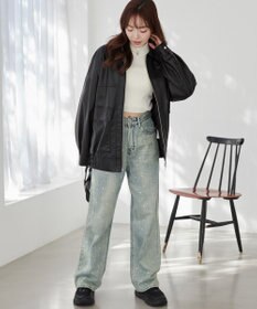 WEGO ヴィンテージライクPUフライトジャケット