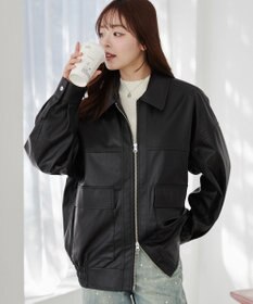 WEGO ヴィンテージライクPUフライトジャケット