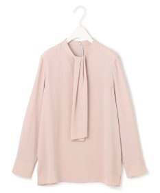 ICB 【UVケア・速乾・洗える】BackSatinAmunzen スカーフタイブラウス