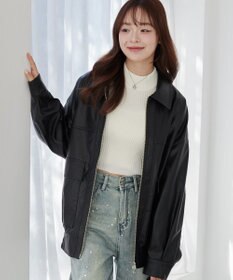 WEGO ヴィンテージライクPUフライトジャケット