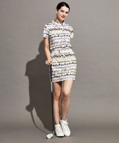 23区GOLF 【WOMEN】【ストレッチ】オリジナルパレード柄 クールメッシュスカート