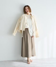 YECCA VECCA ボリュームギャザーデザインZIPブルゾン