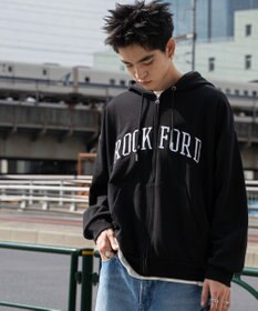 WEGO ワッペンロゴジップパーカー