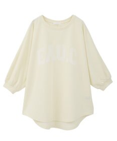 Green Parks ７分袖ミニ裏毛ドルマンロゴプルオーバー