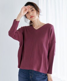 ANY 【洗濯機可能】Vネックニットソー