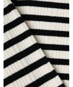 Green Parks ボーダーアソートモックネックニットプルオーバー